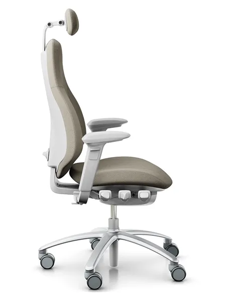 Крісло FLOKK RH MEREO 220 SILVER GREY ергономічне, новозеландська вовна CAPTURE (GABRIEL)