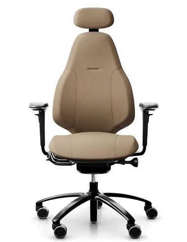 Крісло FLOKK RH MEREO 220 BLACK ергономічне, новозеландська вовна SELECT (GABRIEL)