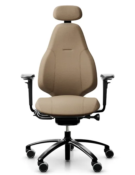 Крісло FLOKK RH MEREO 220 BLACK ергономічне, новозеландська вовна SELECT (GABRIEL)