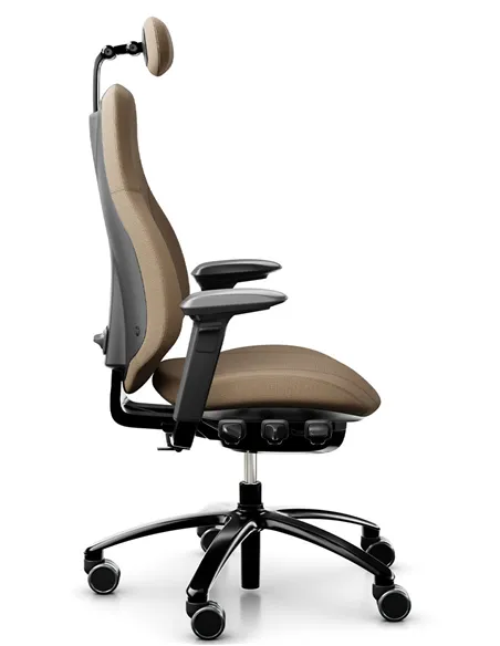 Крісло FLOKK RH MEREO 220 BLACK ергономічне, новозеландська вовна SELECT (GABRIEL)