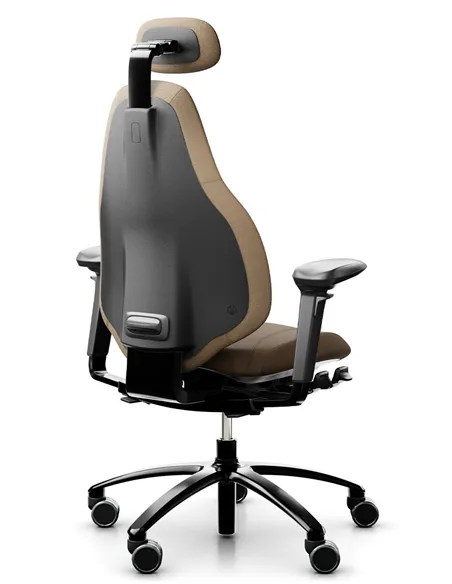 Крісло FLOKK RH MEREO 220 BLACK ергономічне, новозеландська вовна SELECT (GABRIEL)