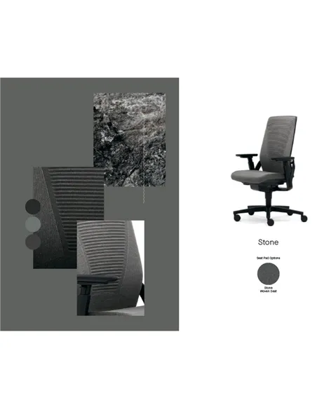 Крісло SENATOR I-WORKCHAIR 2.0 STONE ергономічне, тканинне