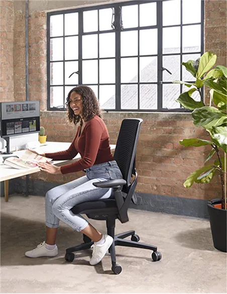 Крісло SENATOR I-WORKCHAIR 2.0 BLUE DRIFT ергономічне, тканинне