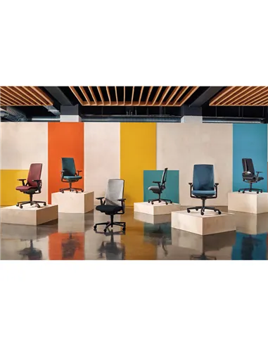 Крісло SENATOR I-WORKCHAIR 2.0 BLUE DRIFT ергономічне, тканинне