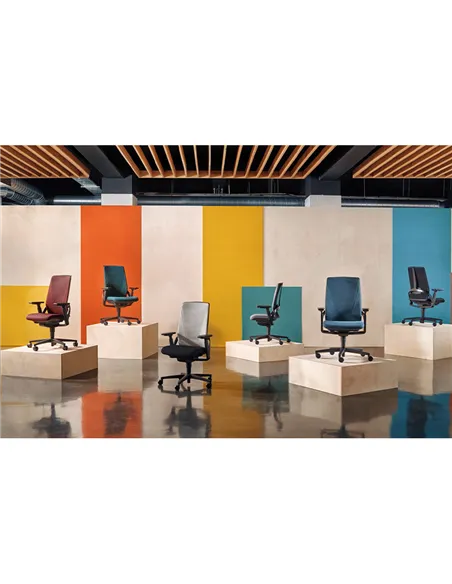 Крісло SENATOR I-WORKCHAIR 2.0 BLUE DRIFT ергономічне, тканинне