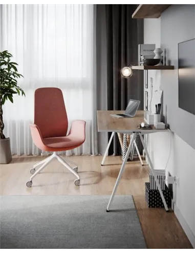 Кресло PROFIM ELLIE PRO 20HST WHITE для посетителя, тканевое