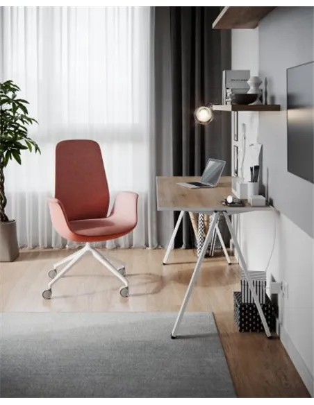 Кресло PROFIM ELLIE PRO 20HST WHITE для посетителя, тканевое