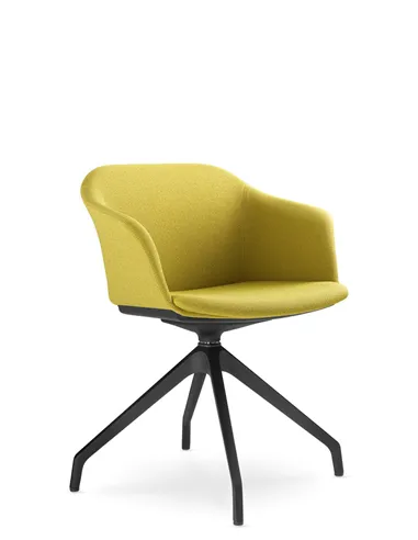 Крісло LD SEATING Wave 033-F90 BL для відвідувачів