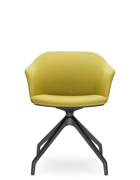 Крісло LD SEATING Wave 033-F90 BL для відвідувачів