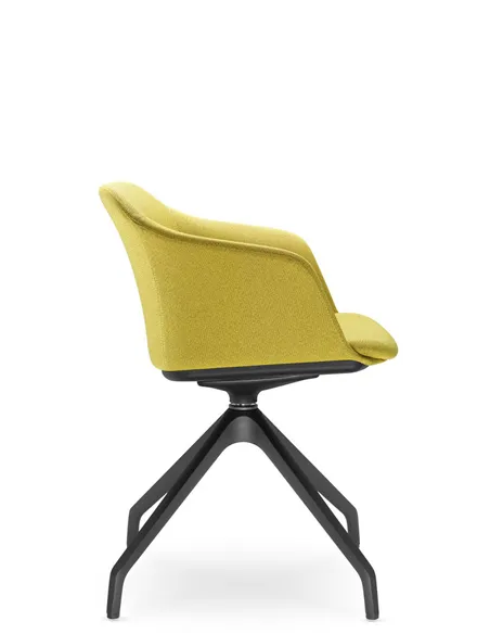 Крісло LD SEATING Wave 033-F90 BL для відвідувачів