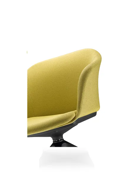 Крісло LD SEATING Wave 033-F90 BL для відвідувачів