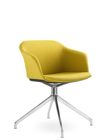 Крісло LD SEATING Wave 033-F90 BL для відвідувачів