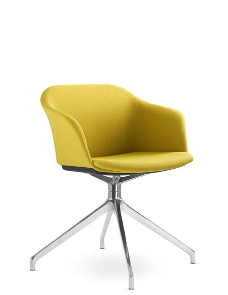 Крісло LD SEATING Wave 033-F90 BL для відвідувачів