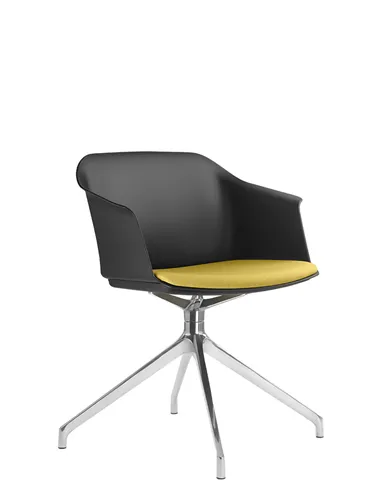 Крісло LD SEATING Wave 033-F90 BL для відвідувачів