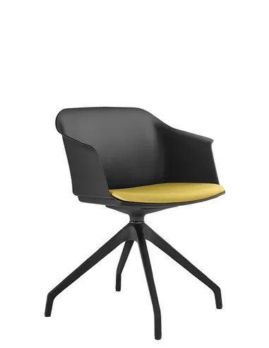 Крісло LD SEATING Wave 033-F90 BL для відвідувачів