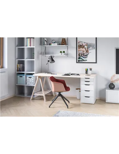 Крісло LD SEATING Wave 033-F90 BL для відвідувачів