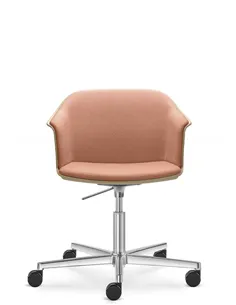 Конференц-кресло LD SEATING WAVE 032-F37-N6, на колесах 2