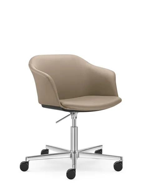 Конференц-кресло LD SEATING WAVE 032-F37-N6, на колесах