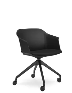 Кресло LD SEATING WAVE 030-F95 BL для посетителей, поворотное