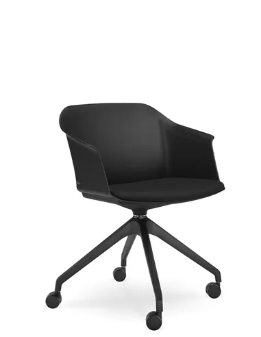 Кресло LD SEATING WAVE 030-F95 BL для посетителей, поворотное