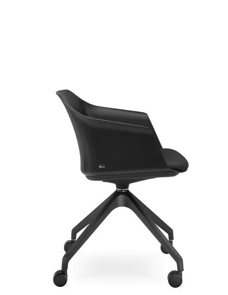 Кресло LD SEATING WAVE 030-F95 BL для посетителей, поворотное