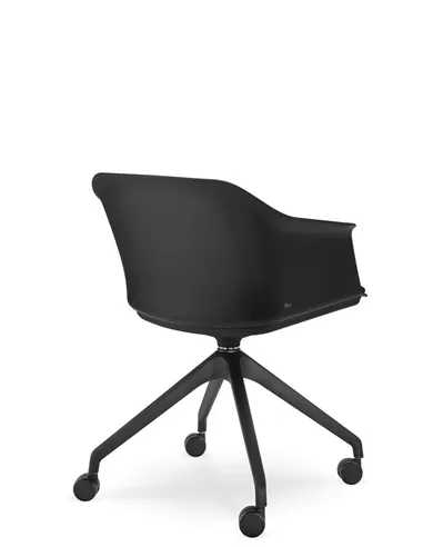 Кресло LD SEATING WAVE 030-F95 BL для посетителей, поворотное