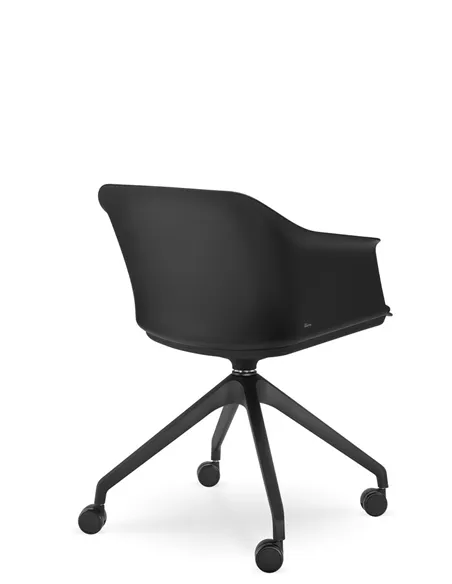 Кресло LD SEATING WAVE 030-F95 BL для посетителей, поворотное