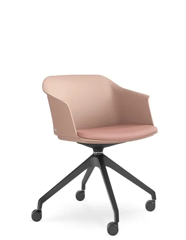 Кресло LD SEATING WAVE 030-F95 BL для посетителей, поворотное