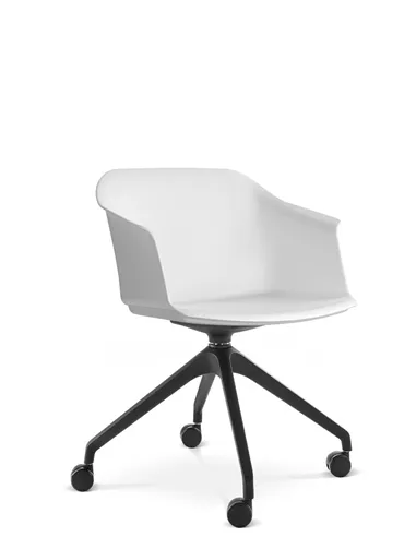 Кресло LD SEATING WAVE 030-F95 BL для посетителей, поворотное