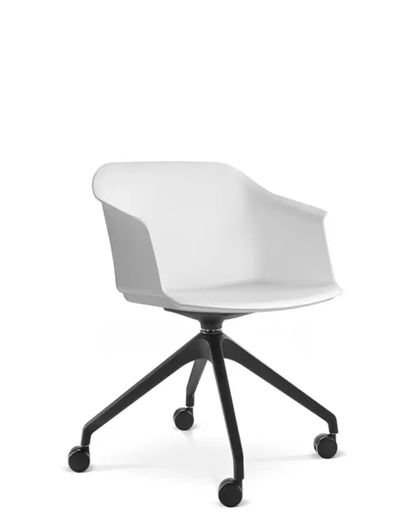 Кресло LD SEATING WAVE 030-F95 BL для посетителей, поворотное