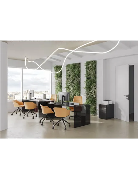 Кресло LD SEATING WAVE 030-F95 BL для посетителей, поворотное