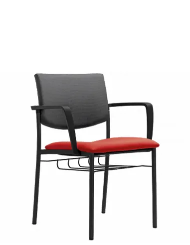 Крісло LD SEATING SEANCE 090 BS для аудиторій, з корзиною під сидінням