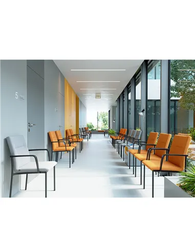 Крісло LD SEATING SEANCE CARE 070 для відвідувачів, на ніжках