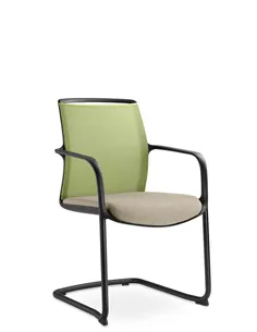 Кресло LD SEATING LEAF 505-Z-N1 для посетителей, на полозьях