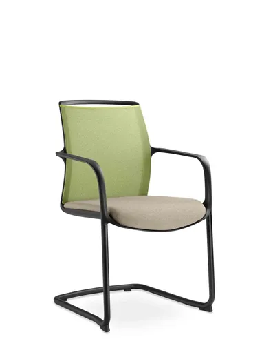 Крісло LD SEATING LEAF 505-Z-N1 для відвідувачів, на полозах