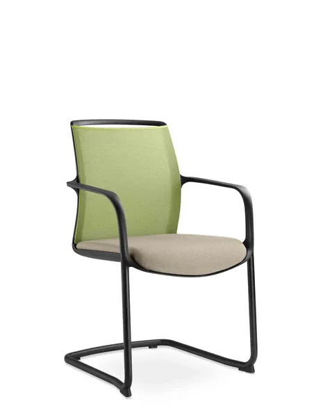 Крісло LD SEATING LEAF 505-Z-N1 для відвідувачів, на полозах