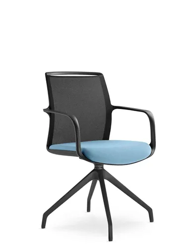Крісло LD SEATING LEAF 505 F90-BL для відвідувачів