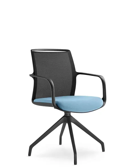 Крісло LD SEATING LEAF 505 F90-BL для відвідувачів