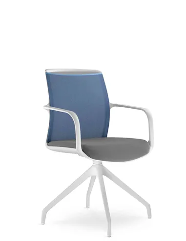 Крісло LD SEATING LEAF 506 F90-WH для відвідувачів