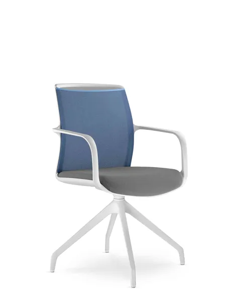 Крісло LD SEATING LEAF 506 F90-WH для відвідувачів