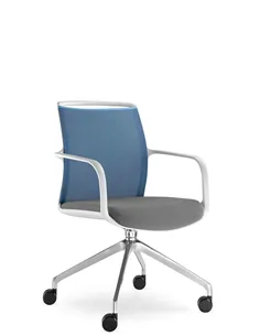 Кресло LD SEATING LEAF 506 F75-N6, на алюминиевой крестовине, на колесах