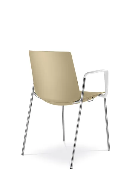 Кресло LD SEATING SKY FRESH 050-N4, BR-N0 для посетителей, на ножках