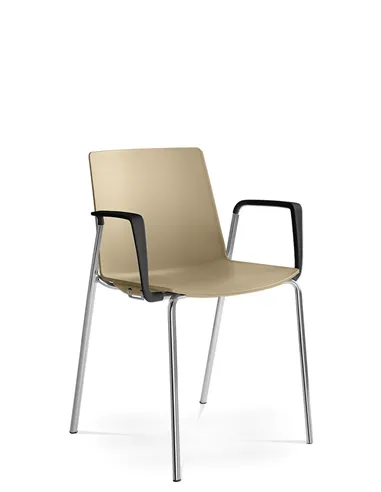 Кресло LD SEATING SKY FRESH 050-N4, BR-N0 для посетителей, на ножках
