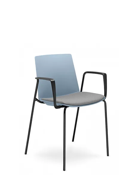 Крісло LD SEATING SKY FRESH 052-N0, BR для відвідувачів, на ніжках