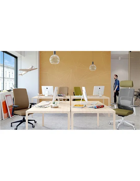 Крісло EUROSIT MORPHOS, ергономичне,білий корпус
