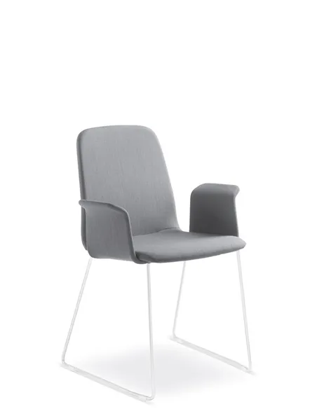 Кресло LD SEATING SUNRISE 152-Q, BR для посетителей, на полозьях