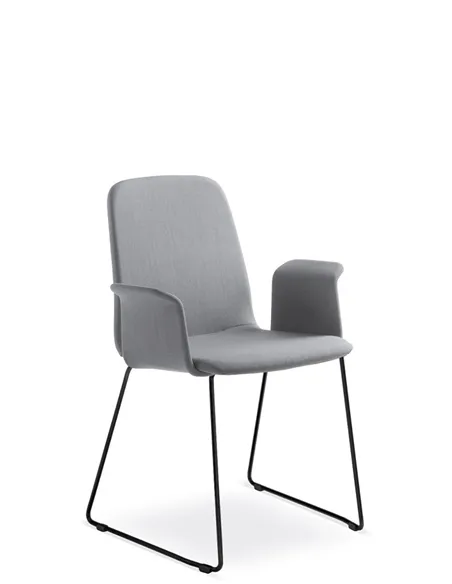 Кресло LD SEATING SUNRISE 152-Q, BR для посетителей, на полозьях