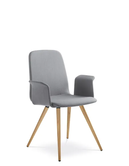 Кресло LD SEATING SUNRISE 152-D, BR для посетителей, на ножках