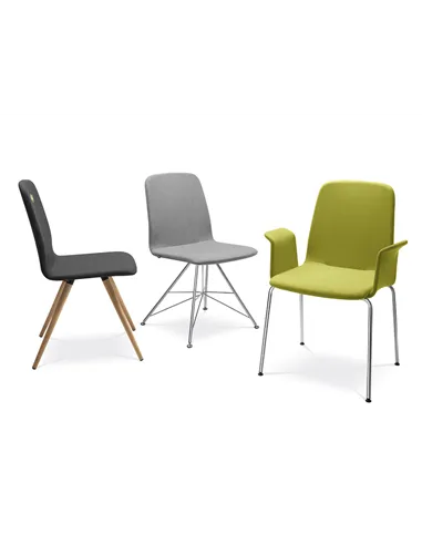 Кресло LD SEATING SUNRISE 152-D, BR для посетителей, на ножках