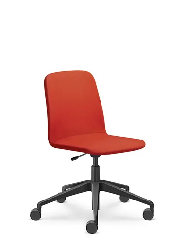 Кресло LD SEATING SUNRISE 152, F80 для посетителей, на алюминиевой крестовине, на колесах